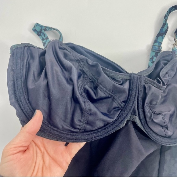 PRIMA DONNA Sherry Swimsuit Control Wire Cups Navy Blue Ruched Resortwear 2X - Picture 12 of 16